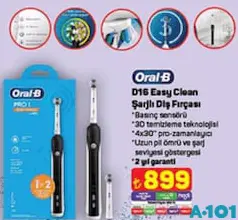 ORAL-B D16 EASY CLEAN ŞARJLI DİŞ FIRÇASI